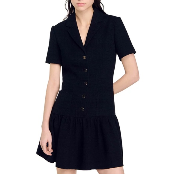 Raphaelle Tweed Mini Dress - Picture 1 of 8